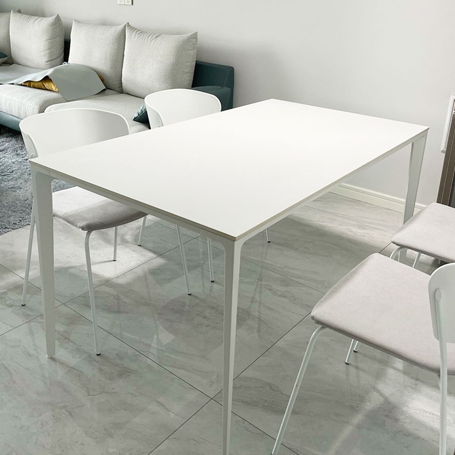 Casual Rectangle Shape Standard Dining Table Sintered Stone Dining Table for Kitchen Clearhalo ' dining_table' 'Dining Tables & Seating' 'Dining Tables' 'furn' 'furn_dining_table' 'Furniture' 'furniture_dining_table' 'Kitchen & Dining Furniture' 'kitchen&dining_furn' 'kitchen' 'kitchen_dining_table' 1200x1200_7529f143-39b5-4176-bde7-1bb20bd3feb8