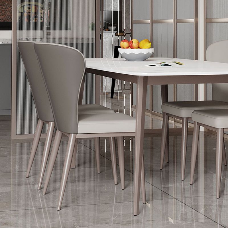 Contemporary 1/4/5 Pieces Table and Chairs Dining Set Rectangle Dining Table Set Clearhalo 'Dining Room Sets' 'Dining Tables & Seating' 'dining_room_set' 'furn' 'furn_dining_room_set' 'Furniture' 'furniture_dining_room_set' 'Kitchen & Dining Furniture' 'kitchen&dining_furn' 'kitchen' 1200x1200_752cb907-71d9-4af9-bbbe-09c812436310