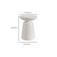 Round White Metal Coffee Table Pedestal 1 Single Cocktail Table Clearhalo 'Coffee & Accent Tables' 'Coffee Tables' 'coffee_tables' 'furn' 'furn_coffee_tables' 'Furniture' 'Living Room Furniture' 1200x1200_752ce6d6-0e9f-4609-b3cc-b16d784501e5