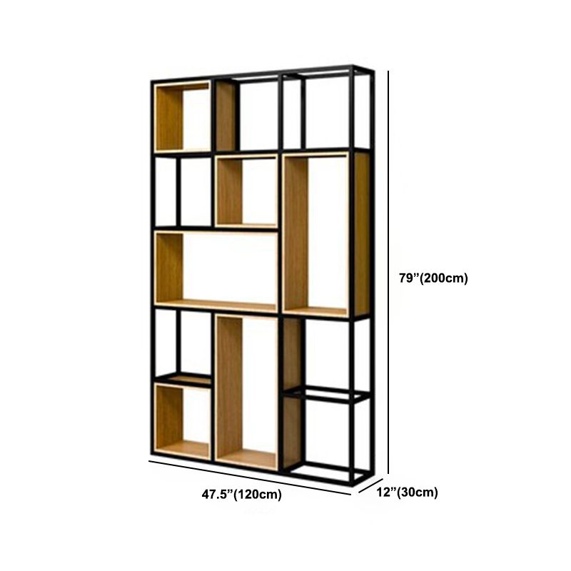 Modern Office Open Shelf Natural 11.81" W Engineered Wood Bookshelf Clearhalo 'Bookcases' 'furn' 'furn_bookcases' 'Furniture' 'Office Furniture' 1200x1200_752ea430-cb4a-4fa8-8497-ef4321e57f5b