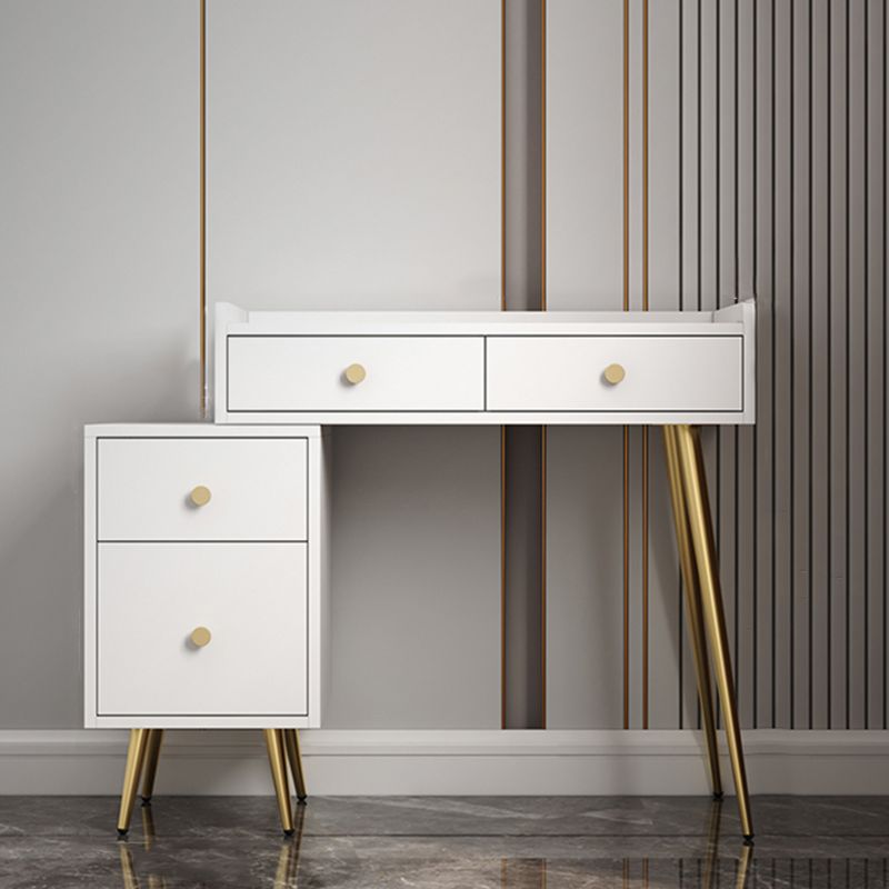 4 Drawers Makeup Table Desk Vanity - 30.7"H Vanity Table with Cabinets