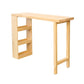 Ensemble de table de pub rectangulaire en bois massif, table et tabourets 1/2/3 pièces