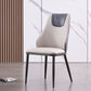 Faux Leather Dining Chair Glam Style Parsons Armless Side Chair