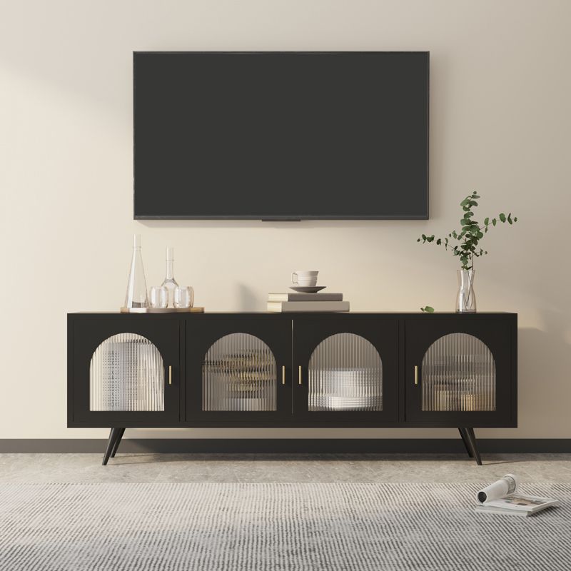 Industrial Enclosed TV Cabinet Home Metal TV Stand with Splayed Legs Clearhalo 'furn' 'furn_tv_stands_entertainment_centers' 'Furniture' 'Living Room Furniture' 'TV Stands & Entertainment Centers' 'TV Stands & Media Storage Furniture' 'tv_stands_entertainment_centers' 1200x1200_7536b0d2-e944-4680-b730-f158f4f8c923