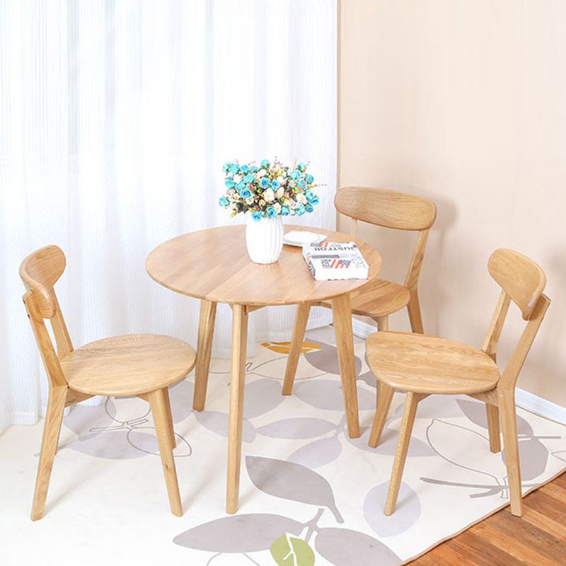 Traditional Kitchen Dining Chairs Wood Armless Dining Chairs