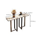 Stone Rectangle Console Tabla 1 Estante 33.46 "Mesa de altura de altura para Hall