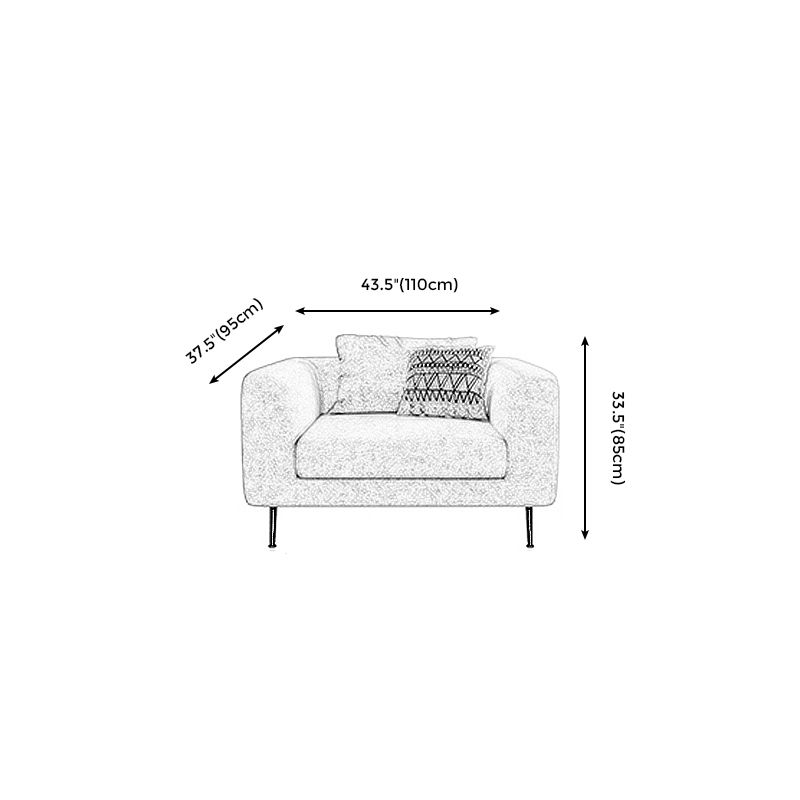 Modern Cotton Square Arm Sofa Pillow Back Settee for Living Room Clearhalo 'furn' 'furn_sofas' 'Furniture' 'furniture_sofas' 'Living Room Furniture' 'Sofa' 'sofas' 1200x1200_753a8867-0c9e-4ad6-a3f5-18903650f08f