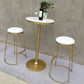 Modern Round Pub Table Set 1/2/3 Pieces Bar Table with Metal Stools Clearhalo 'Bar Furniture' 'furn' 'furn_home_bar_bar_sets' 'Furniture' 'Home Bars & Bar Sets' 'home_bar_bar_sets' 'Kitchen & Dining Furniture' 1200x1200_753b1ed3-5ed1-4b24-8ad7-22970cd57b27