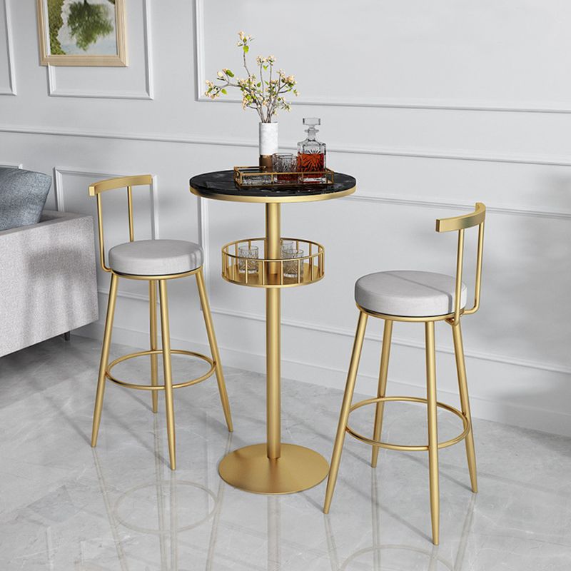 Scandinavian Metal Barstool Fabric Counter Stool in Matte Finish Clearhalo 'Bar Furniture' 'Bar Stools' 'bar_stools' 'furn' 'furn_bar_stools' 'Furniture' 'Kitchen & Dining Furniture' 1200x1200_753b50e8-7a04-44f5-8fc0-3869da607cf9