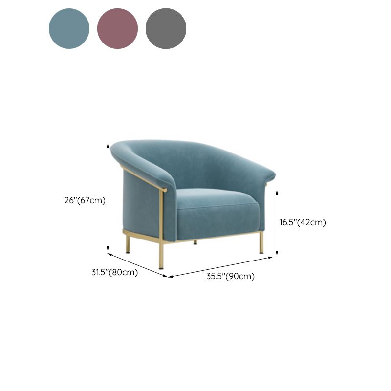 Scandinavian Cushions Tuxedo Arm Curved Living Room Fabric Settee Clearhalo 'furn' 'furn_sofas' 'Furniture' 'Living Room Furniture' 'Sofa' 'sofas' 1200x1200_753ba784-cc0c-4ca8-8fbc-c242f3e64801