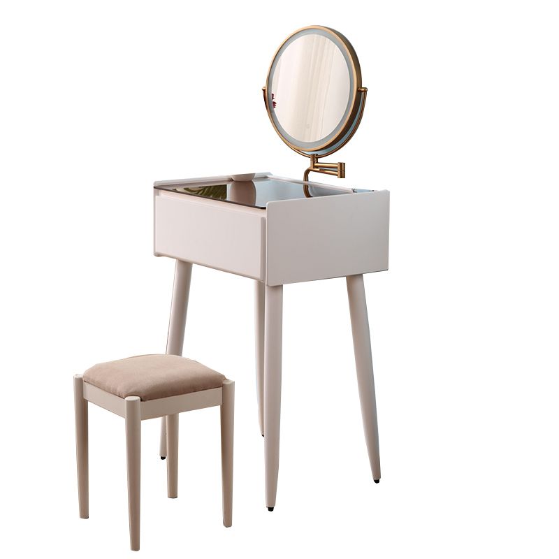 Magno de maquillaje contemporáneo Mirador de vidrio de la habitación con cajón