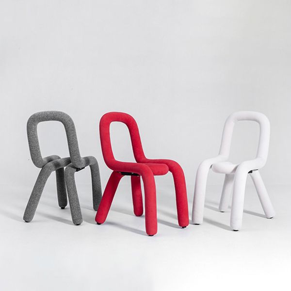 Contemporary Style Linen Chair Set Kitchen Dining Open Back Side Chairs Clearhalo ' kitchen&dining_furn' 'Dining Chairs' 'Dining Tables & Seating' 'dining_chair' 'furn' 'furn_dining_chair' 'Furniture' 'furniture_dining_chair' 'Kitchen & Dining Furniture' 'kitchen' 1200x1200_753cad9b-e37c-48e3-ae81-811a20bbd5f2