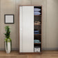 Twee deuren garderobe armoire moderne gemeten houten garderobe kast