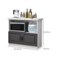 Contemporary Dining Server Dining Room Buffet Server Cabinet with Storage