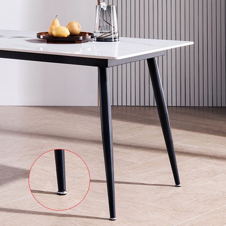 Modern 1/5/7 Pieces Dining Set Rectangle Stone Dining Table for Kitchen Dining Room Clearhalo 'Dining Room Sets' 'Dining Tables & Seating' 'dining_room_set' 'furn' 'furn_dining_room_set' 'Furniture' 'Kitchen & Dining Furniture' 1200x1200_753d6d3e-ee5a-409e-b2b9-2519f0f57f07