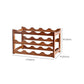 Modern Tabletop Wine Rack Solid Wood Wine Bottle Rack for Living Room