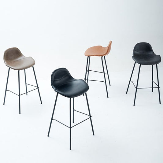 Sgabello da bar senza braccio in pelle sgabello moderno sgabello per sala da pranzo