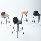 Sgabello da bar senza braccio in pelle sgabello moderno sgabello per sala da pranzo