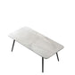 Industrial Iron Legs Dining Table Rectangle Stone Dining Table for Kitchen Clearhalo 'Dining Tables & Seating' 'Dining Tables' 'dining_table' 'furn' 'furn_dining_table' 'Furniture' 'Kitchen & Dining Furniture' 1200x1200_7541c22e-6bf0-45ce-9d8b-d59e7f8e0436
