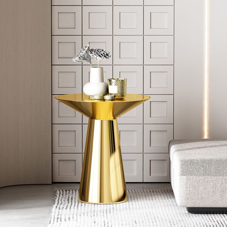 22,24 "tavolo laterale rotondo alto alto tavolo da piedistallo in acciaio inossidabile