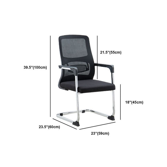 23 "Weit zeitgenössischer Stuhl schwarz atmungsaktive, luftgirgige gepolsterte Schreibtischstuhl