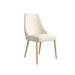 Glam Side Chair Dining Room Gold Legs Dining Armless Parsons Chair Clearhalo 'Dining Chairs' 'Dining Tables & Seating' 'dining_chair' 'furn' 'furn_dining_chair' 'Furniture' 'Kitchen & Dining Furniture' 1200x1200_75453bcf-e226-4f61-a3e8-f2889fe7e8fd