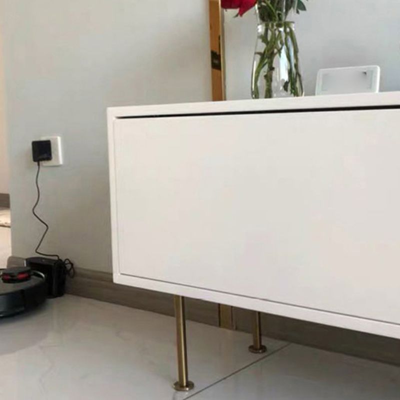 Wooden Enclosed Storage TV Stand Luxury White TV Cabinet for Home Clearhalo 'furn' 'furn_tv_stands_entertainment_centers' 'Furniture' 'Living Room Furniture' 'TV Stands & Entertainment Centers' 'TV Stands & Media Storage Furniture' 'tv_stands_entertainment_centers' 1200x1200_75466815-9f5c-44cf-b674-0eed942e109a