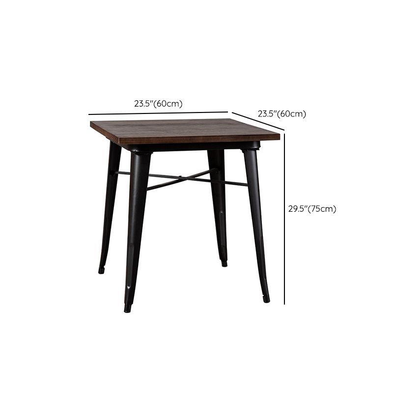 Industrial 4 Legs Pedestal Dining Table Pine Table for Dining Room Clearhalo 'Dining Tables & Seating' 'Dining Tables' 'dining_table' 'furn' 'furn_dining_table' 'Furniture' 'Kitchen & Dining Furniture' 1200x1200_75475c6a-2cbe-43fc-b691-3a1c651b000d