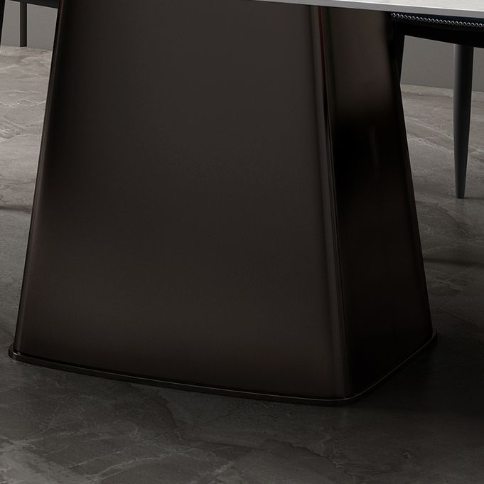 Metal Traditional Luxury Rectangular Table Sintered Stone Table Clearhalo ' dining_table' 'Dining Tables & Seating' 'Dining Tables' 'furn' 'furn_dining_table' 'Furniture' 'furniture_dining_table' 'Kitchen & Dining Furniture' 'kitchen&dining_furn' 'kitchen' 'kitchen_dining_table' 1200x1200_75497169-bbe6-469c-9273-509679ebd670