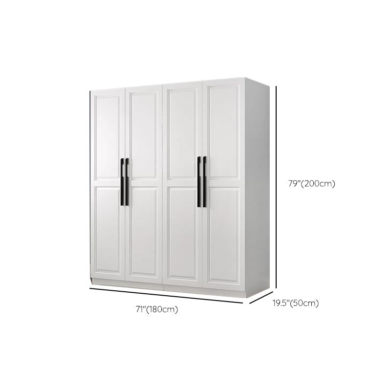 Freestanding Wood Frame Wardrobe Modern Hinged Soft Close Doors Wardrobe and Drawers Clearhalo 'Armoires & Wardrobes' 'armoires_wardrobes' 'Bedroom Furniture' 'furn' 'furn_armoires_wardrobes' 'Furniture' 1200x1200_7549daee-1cab-4052-924a-08b27d3efe6f