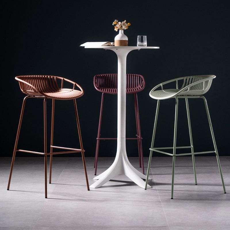 Contemporary Metal Bar Stool Plastic Counter Stools for Home Use Clearhalo 'Bar Furniture' 'Bar Stools' 'bar_stools' 'furn' 'furn_bar_stools' 'Furniture' 'Kitchen & Dining Furniture' 1200x1200_754a989d-98a6-44ce-830b-ab3bf9c7038f