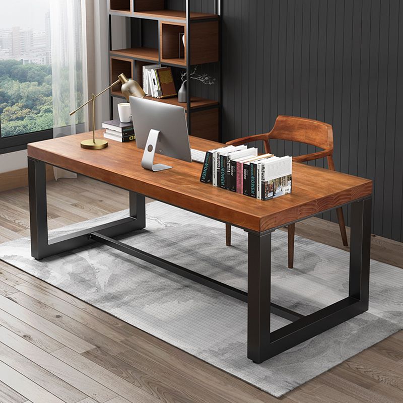 Rectangular Office Desk Modern 29.53-inch Tall Solid Wood Writing Desk Clearhalo 'furn' 'furn_office_desk' 'Furniture' 'Office Desks' 'Office Furniture' 'office_desk' 1200x1200_754c1a29-cdef-4c90-bc99-63dd1145bf5a