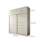白い固形材のワードローブ鎧モダンスライド2ドアワードローブ