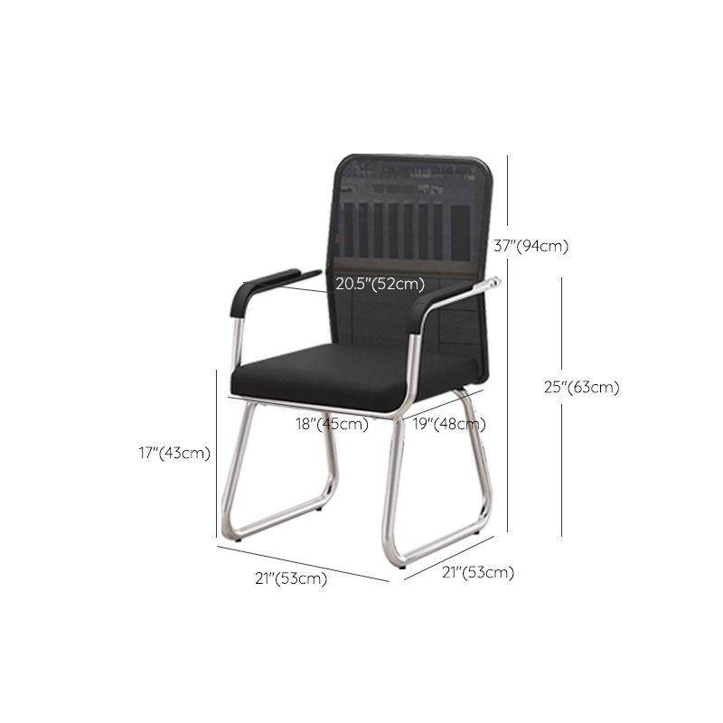 Modern Desk Chair No Distressing Fixed Arms No Wheels Office Chair Clearhalo 'furn' 'furn_office_chair' 'Furniture' 'Office Chairs' 'Office Furniture' 'office_chair' 1200x1200_754d0f8f-192c-4d31-a44c-d33f7e5955c8