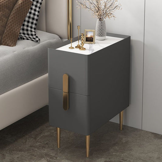 Modern Style Cocktail Table Rectangular Coffee Table with Metal Legs