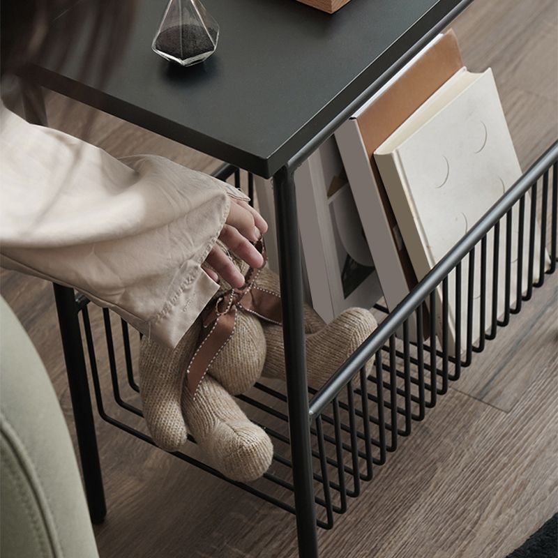 Tabella di fascia alta del vassoio contemporaneo 21.65 "tavolino in metallo alto