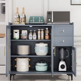 Server di pranzo in bambù del server buffet grigio con archiviazione per cucina