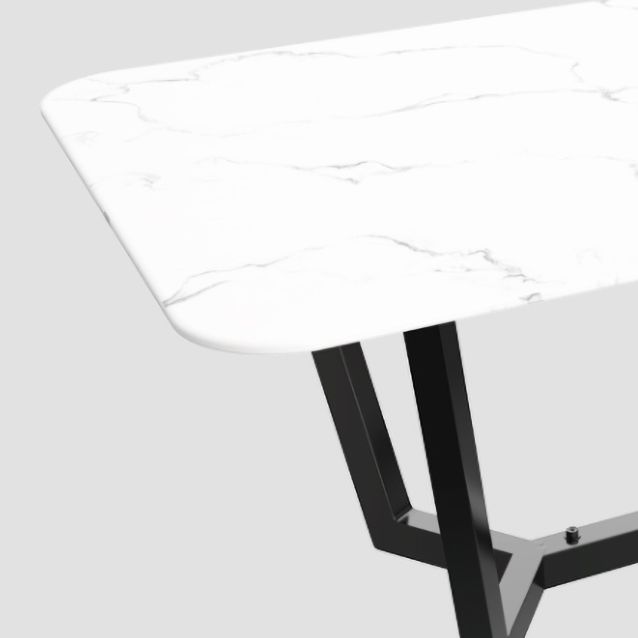 Sintered Stone Top Modern Table for Restaurant Oval Dining Table with Trestle Base Clearhalo ' dining_table' 'Dining Tables & Seating' 'Dining Tables' 'furn' 'furn_dining_table' 'Furniture' 'furniture_dining_table' 'Kitchen & Dining Furniture' 'kitchen&dining_furn' 'kitchen' 'kitchen_dining_table' 1200x1200_75514ded-7706-4e37-9b9d-6d9336b6859d