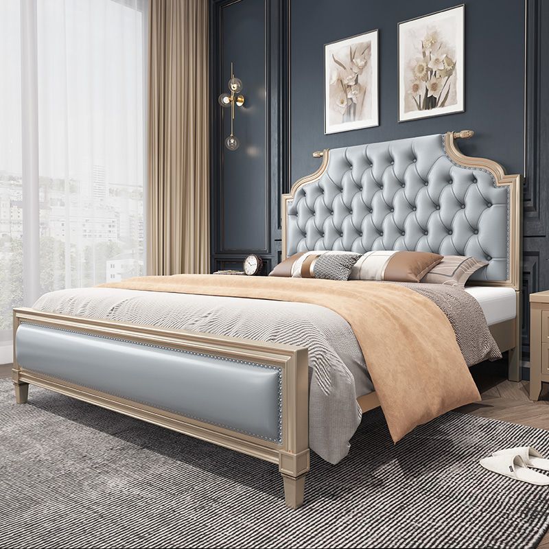 Modern Storage Bed Button-tufted Bed Frame with Headboard for Bedroom