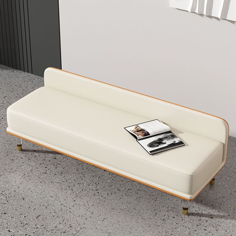 Glam Cushioned Seating Bench Rectangle Entryway and Bedroom Bench Clearhalo 'Benches' 'Chairs & Seating' 'furn' 'furn_benches' 'Furniture' 'Living Room Furniture' 1200x1200_75534904-acda-40c2-a33a-ecbf44abe17c