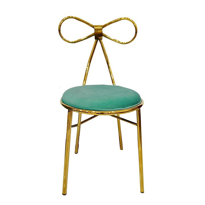 Glam Style Metal Side Chair Open Back Dining Chair with Gold Legs for Home Use Clearhalo ' kitchen&dining_furn' 'Dining Chairs' 'Dining Tables & Seating' 'dining_chair' 'furn' 'furn_dining_chair' 'Furniture' 'furniture_dining_chair' 'Kitchen & Dining Furniture' 'kitchen' 1200x1200_7554457b-a4c4-49e5-bfa1-0fecdaaedf19