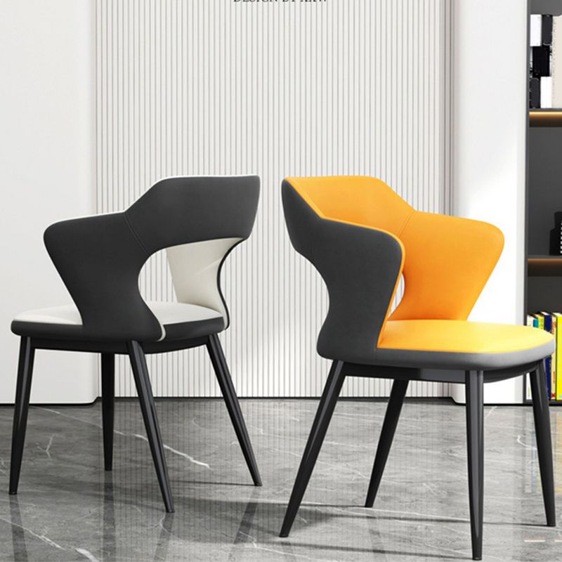 Chaise latéral sans bras moderne du milieu du siècle