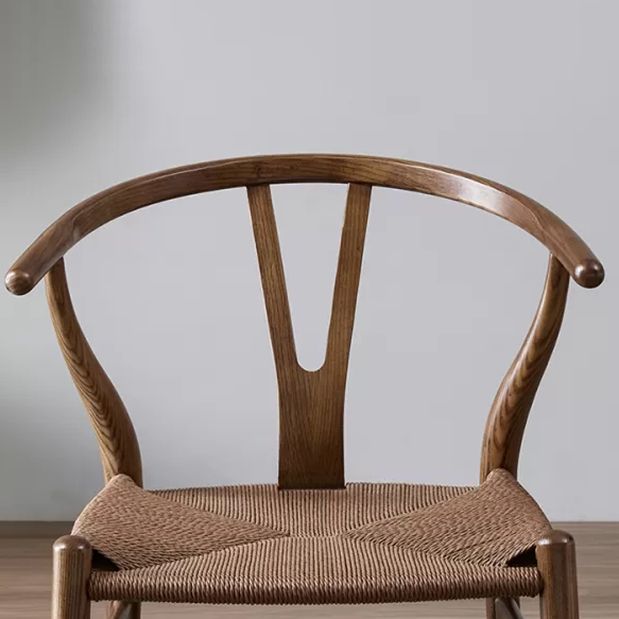 Traditional Style Ash Wood Chair Fork Bone Back Side Dining Room Chair Clearhalo ' kitchen&dining_furn' 'Dining Chairs' 'Dining Tables & Seating' 'dining_chair' 'furn' 'furn_dining_chair' 'Furniture' 'furniture_dining_chair' 'Kitchen & Dining Furniture' 'kitchen' 1200x1200_755726ad-5608-4140-9823-54ae8509bd42