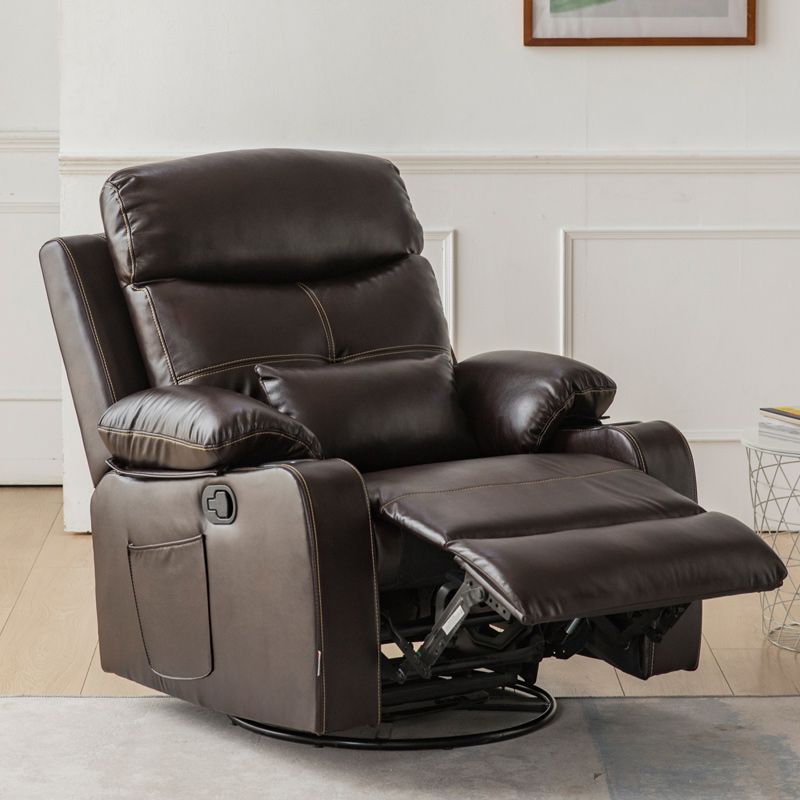 Contemporary Rocking Home Theater Recliner Solid Color Home Theater Recliner Clearhalo 'Chairs & Seating' 'furn' 'furn_recliners' 'Furniture' 'Living Room Furniture' 'Recliners' 1200x1200_75579e44-5c70-41c5-b804-66d425eec919