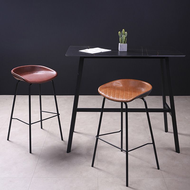 Vintage-Style Metal Low Back and Strap Pedal Bar Stool 30- inch Bar Stool Clearhalo 'Bar Furniture' 'Bar Stools' 'bar_stools' 'furn' 'furn_bar_stools' 'furniture_bar_stools' 'Kitchen & Dining Furniture' 'kitchen&dining_furn' 'kitchen' 'kitchen_furn' Furniture' 1200x1200_7558051d-edad-4bca-b57f-33f124cb4768