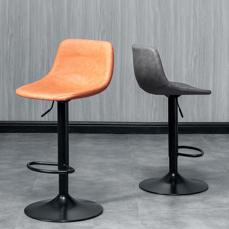 Adjustable Armless Swivel Leather Barstools Nordic Style Counter Stools Clearhalo 'Bar Furniture' 'Bar Stools' 'bar_stools' 'furn' 'furn_bar_stools' 'furniture_bar_stools' 'Kitchen & Dining Furniture' 'kitchen&dining_furn' 'kitchen' 'kitchen_furn' Furniture' 1200x1200_7559ee28-b372-4f87-8c04-e8ccb5603d6d