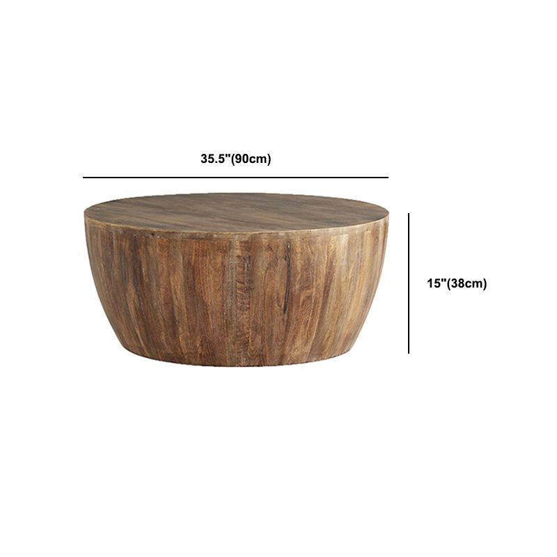 Tavolino in legno massiccio in legno scandinavo 14,96 "h 1 tavolo da cocktail singolo