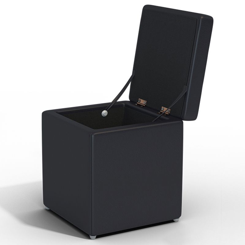 Tufted Mildew Resistant Ottoman Faux Leather Square Mid-Century Modern Cube Ottoman Clearhalo 'furn' 'furn_ottomans_poufs' 'Furniture' 'Living Room Furniture' 'Ottomans & Poufs' 'ottomans_poufs' 1200x1200_755d9782-08f5-4767-8654-136e98efde5d