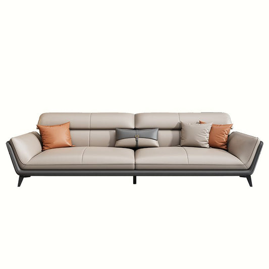 33.46" H Flared Arm Modern Sofa with Sewn Pillow Back Metal Legs Sofa Clearhalo 'furn' 'furn_sofas' 'Furniture' 'furniture_sofas' 'Living Room Furniture' 'Sofa' 'sofas' 1200x1200_756344a2-63a8-4c32-b594-7695f9a76d9d