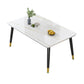 Glam Standard Rectangle Shape Table Sintered Stone Kitchen Dining Table with 4 Legs Base Clearhalo ' dining_table' 'Dining Tables & Seating' 'Dining Tables' 'furn' 'furn_dining_table' 'Furniture' 'furniture_dining_table' 'Kitchen & Dining Furniture' 'kitchen&dining_furn' 'kitchen' 'kitchen_dining_table' 1200x1200_75645d2c-a8de-4e59-89e0-0948c2cd903f